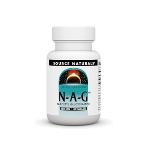 Source Naturals N-A-G, N-Acetyl Glucosamine for Joint Support and Intestinal Lining*, 250 mg - 60 Tablets