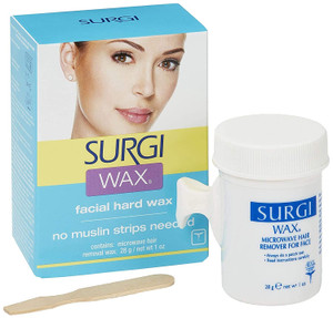 Surgiwax Facial Hard Wax, No Strips Needed, 1 oz.