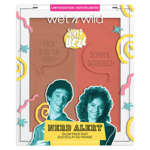 wet n wild Saved By The Bell Highlighter & Illuminator Duo, Radiant Shimmer Face Palette, Ultra-Reflective Micro-Pearls, Buildable Powder Formula, Cr