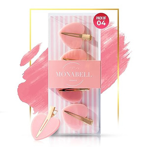 4 Pcs Hair Clips for Women - Pink Heart Shaped Hair Styling Accessories, Strong Hold Non-Slip Barrettes, Thick & Thin Hair