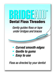 BridgeAid Dental Floss Threaders (1 Pack of 50)