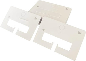100 Pcs White Hair Accessories Holder - Display Cards for Bows, Hairpins, Clips, Barrettes in Packing Paper Cardboard