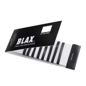 Blax Snag-Free Hair Elastics 4Mm- Black 8Ct