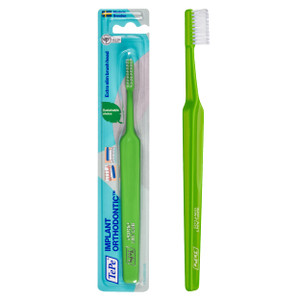 TePe Implant Orthodontic Soft Toothbrush  Extra Narrow Brush Head Thin Neck 1Pk
