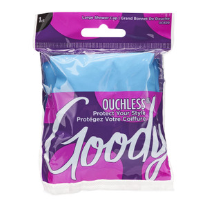 Goody Styling Essentials Shower Cap, 1 Count - Protect Your Hairstyle While Remaining Comfortable - Made with Durable and Waterproof Materials - Hair