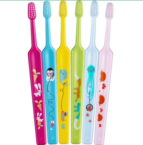 TePe Mini Baby Toothbrush Infant Toothbrush Kids Toothbrush Extra Soft Toothbrush Ages 0-3 1 Pack