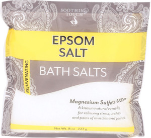Soothing Touch Epsom Salts Pouch, Unscented, 8 Ounce