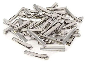 50 Pieces 4cm / 1.57inch Alligator Hair Clip Flat Top with Teeth for Arts & Crafts Projects, Hair Care (1.57inch (40mm) 50pcs)