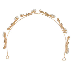 Lurrose Bridal Headband for Women Wedding Hair Accessories Rhinestone Pearl Design Lightweight Comfortable for Parties Prom Special Occasions