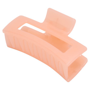 Hair Claw Clips, Non Slip Claw Clip Styling Tool for Thick Thin Curly Straight Hair, Rectangular Jaw Clips, 3 Colors Availabl, Big Hair Clips(Coral O
