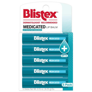 Blistex Medicated Lip Balm, 0.15 Ounce, Prevent Dryness & Chapping, SPF 15 Sun Protection, Seals in Moisture, Hydrating Lip Balm, Easy Glide Formula