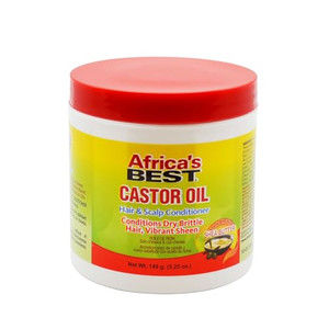 Africa's Best Castor Oil Hair & Scalp Conditioner, Lightweight Formula, Conditions and Moisturizes Scalp, Fortifies your Hair, For All Hair Types & S