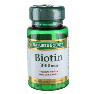 Nature's Bounty Energy Health Biotin Coated Tablets, 1000 mcg, 100 Ct (1 Pack)