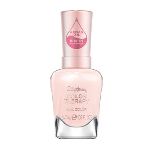 Sally Hansen Color Therapy Nail Polish | Biotin, Argan Oil, Long Lasting, Healthy Nails, Nail Strengthener, Sheer | 536 My Sheer | Light Pink Nail Co