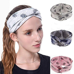 Urieo Yoga Headbands Pink Running Hair Bands Elastic Sports Head Wraps for Women and Girls (Pack of 3)