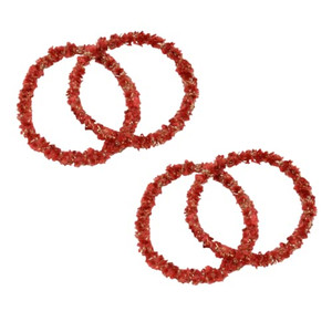 Parcelona Flexible Set of 4 Chenille Ponytail Non-Slip Thin Strong Elastic Hair Tie for Girls Metal Free Hair Accessories for Women Styling Durable B