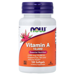 Now Foods Vitamin A 10,000 IU 100 Sgels