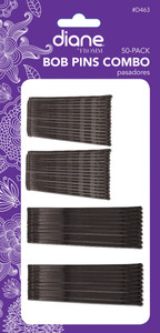 Diane Combo Bob Pins, Black, 50 count