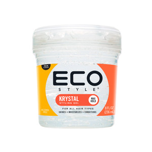Ecoco Eco Style Hair Gel Krystal - Strong Hold - Ideal For Any Hair Type And Color - Adds Body And Shine To All Styles - Weightless - Moisturizes And