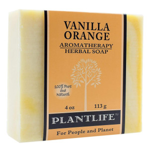 Plantlife Vanilla Orange Bar Soap - Moisturizing and Soothing Soap for Your Skin - Hand Crafted Using Plant-Based Ingredients - Made in California 4o