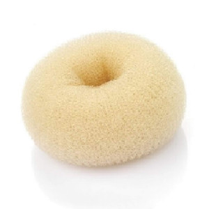 Beaute Galleria Hair Donut Bun Maker Ring Style Mesh Chignon Ballet Sock Bun (Small, Beige/Blonde)