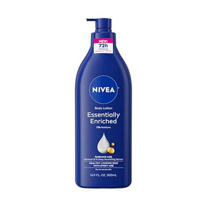 NIVEA Essentially Enriched Body Lotion for Very Dry Skin with Hyaluronic Acid, Almond Oil and Deep Nourishing Serum, 72-Hour Body Moisturizer, 16.9 F