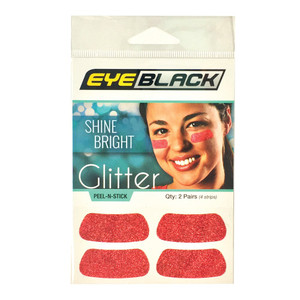 EyeBlack Under Eye Colorful Glitter Strips | Football, Baseball, Softball, Soccer | Great for Adults and Kids | Tailgating Fans, Sporting Events, Che