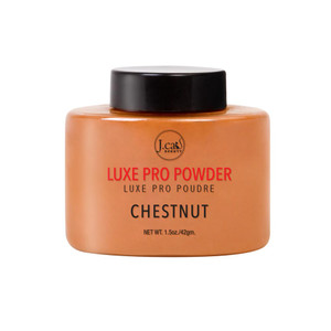 J.Cat Beauty Luxe Pro Makeup Setting Powder, Matte Finish, Helps Absorb Oil and Minimizes Pores, Suitable for Baking, Shade Chestnut, 1.5 Oz