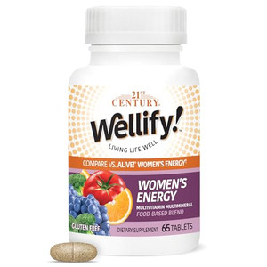 21st Century Wellify Women's Energy Multivitamins with Minerals, 65 Count