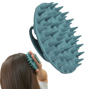 INNERNEED Scalp Massager Shampoo Brush, Wet & Dry Manual Scalp Care Head Scrubber Hair Washing, Soft Silicone Bristles, for Hair Growth, Dandruff Rem