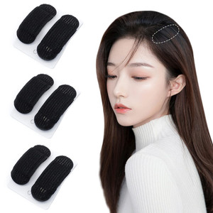 3 Pairs Hair Volume Inserts Bump Up Hair Clips Black Breathable Heightening Hairstyle Maker Hair Styling Tools for Women Girls
