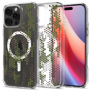 Spigen Ultra Hybrid MagFit Designed for iPhone 16 Pro Max Case [Anti-Yellowing] [Military-Grade Protection] Compatible with MagSafe - Digital Camo