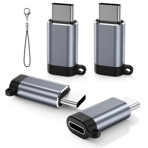 MoKo 4 Pack Lightning Female to USB C Male Adapter, iPhone to USB C Adapter for iPhone 15/16 Pro/16 Pro Max/16 Plus, Galaxy S24, iPad Air/Pro, for Ch