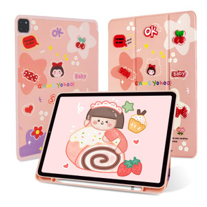 ACEMO case for iPad Air 13 Inch Case M2 2024 with Pencil Holder, Smart iPad Case [Support Pencil Pro and Pencil(USB-C)], Support Touch ID and Auto Wa