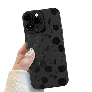 Compatible for iPhone 16 Plus Case, Black Cute Lips Case Design for Women Girls, Soft TPU Slim Profile, Anti-Slip Shockproof Protective Phone Cover f