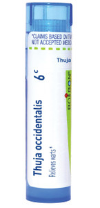 Boiron Thuja Occidentalis 6C Homeopathic Medicine for Painless Wart Removal - 80 Pellets