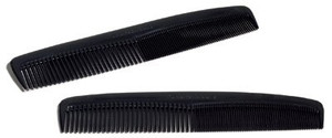 Graham-Field - Plastic Pocket Comb - Men and Women Fine Tooth Set for Hair - 5" Length, Pack of 144, Black, 1772