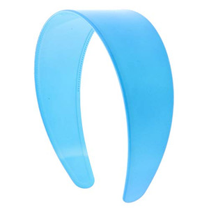 Motique Accessories 2 Inch Hard Plastic Headband with Teeth Women and Girls wide Hair band (Black)