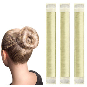 Black Magic Hair Bun Makers 3 Pcs - LHAAAYF Professional Donut Shaper, Ballet Hair Tool for Easy Kids' Ballerina Buns