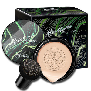 Mushroom Head Air Cushion CC Foundation, Moisturizing BB Cream, Long Lasting Matte Concealer, Face Makeup (Ivory)