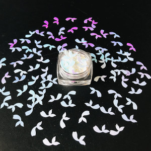 PrettyG 10 Grams/Pack -Red High Heeled Shoes Shape Holographic Glitter Sequins - Festival Rave Beauty Makeup Face Body Nail Art Decoration LB300