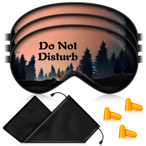 BVYA 3 PCS A Set, Silk Sleep Mask, Eyes Mask, Mulberry Silk Soft Adjustable Strap Eye Cover (F SERIES)