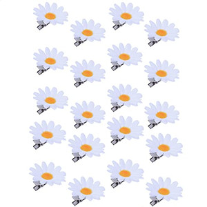 RUITASA Little Daisy Flower Barrettes, 20PCS Hair Clips for Toddlers, Cute Flower Hair Pins and Accessories for Wedding