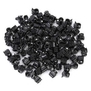 Mini Hair Clips, 100Pcs Black Plastic Mini Clips, Small Claws Hair Clip Clamp Clothes Hair Accessories