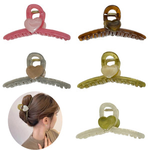Big Hair Claw Clips Large Butterfly Hair Clips for Women 5 Pcs No Slip Claw Clip Hair Clamp Grips for Women Girls Jaw Clips Clamp Barrettes