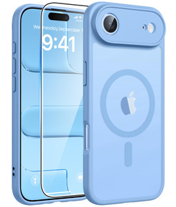 FNTCASE for iPhone Air Case: [Compatible with Magsafe] Translucent Matte Cases with [Full Camera Protection] [Screen Protector] Military Grade Shockp