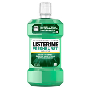 Listerine Freshburst Antiseptic Mouthwash for Bad Breath, Kills 99% of Germs That Cause Bad Breath & Fight Plaque & Gingivitis, ADA Accepted Mouthwas