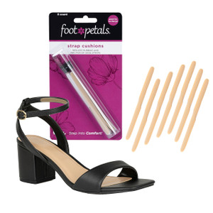Foot Petals Strap Cushions, Stop Slipping Straps, Reduce Rubbing, Prevent Blisters, Red Marks, Better Fit, Trimmable, 8pcs, Khaki