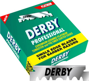 Derby Professional Single Edge Razor Blades, 100 Count