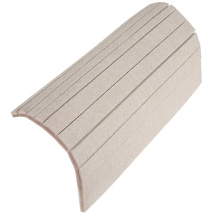 SOFTTOUCH 8" Long Self Stick Pre Cut Felt Pads for Hard Surfaces, Beige (18 Pack)